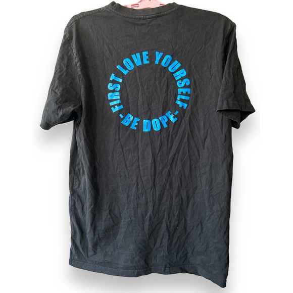 Stay Fly Unisex Black T shirt Love yourself first Size Medium - Picture 5 of 10